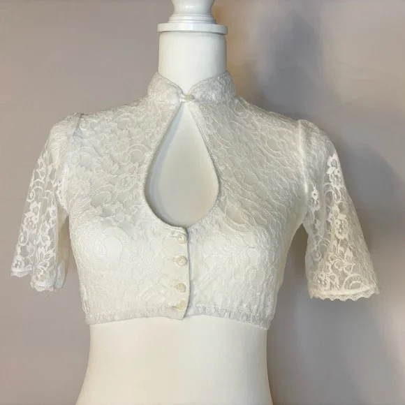 Retro Tramontana Dirndl Set 60s Style + modern blouse, apron, bracelet US 2-4 - Picture 3 of 8